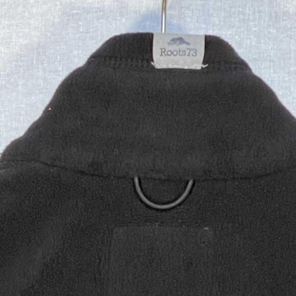Roots Canada Athletic Fleece Vest Full Zip Women‎ S Black Sleeveless Pockets - Picture 8 of 13